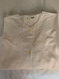 Camicia da notte bianca vintage