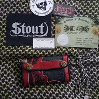 Portafoglio biker custom stout leather