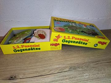 HABA 301668 1, 2, Puzzelei – Gegensätze - 24M+