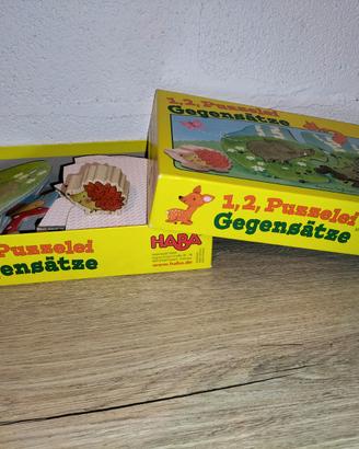 HABA 301668 1, 2, Puzzelei – Gegensätze - 24M+