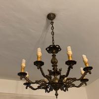 Set 4 Lampadari in Ottone Decorati