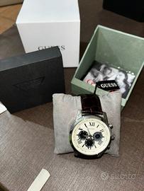 Orologio Guess Horizon 45mm Pelle di Coccodrillo