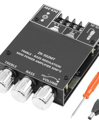 Amplificatore HiFi Stereo (50WX2) con Bluetooth