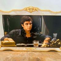 Quadro oro dorato Barocco Scarface