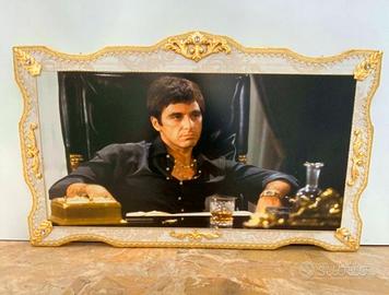 Quadro oro dorato Barocco Scarface