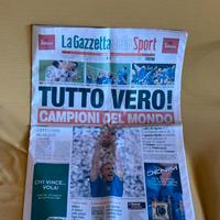 giornali vittoria del mondiale 2006