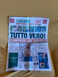 giornali vittoria del mondiale 2006