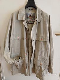 polo club giacca trench vintage 100% cotone tg 54