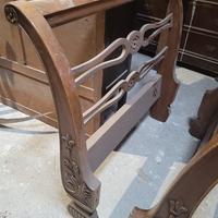 antico letto a barca, singolo