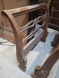 antico letto a barca, singolo