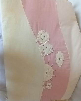 materasso e copribordi per lettino