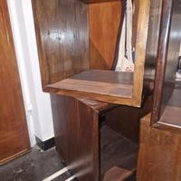 Set di 4 cubi in legno massello vintage – modulari