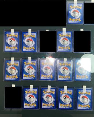 Lotto 13 Carte Pokemon Stamped Varie edizioni