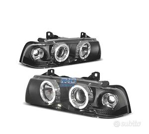 FARI BMW E36 90-99 ANGEL EYES FONDO NERO CCFL