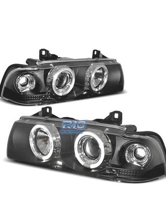 FARI BMW E36 90-99 ANGEL EYES FONDO NERO CCFL