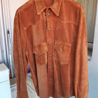 Giacca-camicia in camoscio