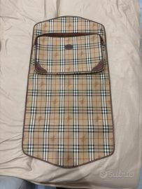 Burberry Porta abiti vintage Nova Check originale