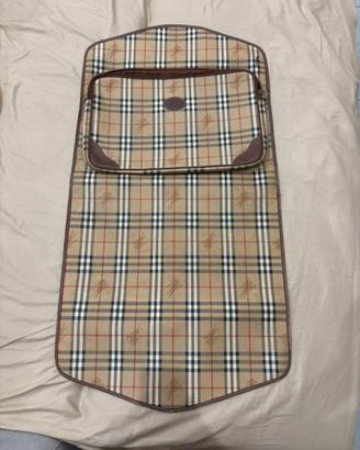 Burberry Porta abiti vintage Nova Check originale