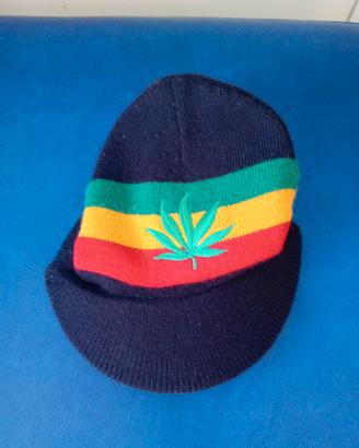 cappellino rasta in lana con visiera nuovo! 