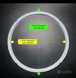 guarnizione siliconica da 22cm pentola  pressione 