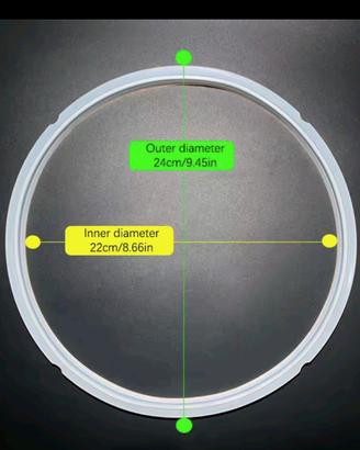 guarnizione siliconica da 22cm pentola  pressione 