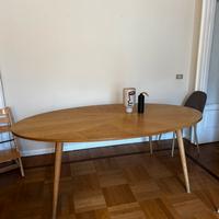 Tavolo ovale salotto origami