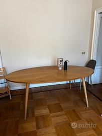 Tavolo ovale salotto origami