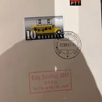 I1111 cartolina postale svizzera 1947