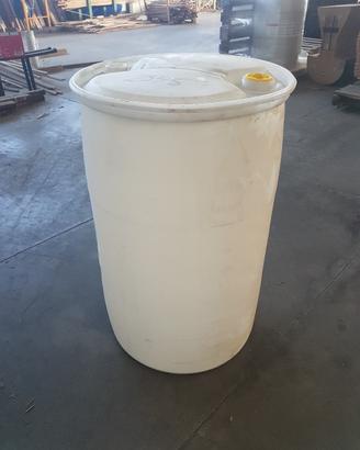 Bidone in plastica 200l per raccolta acqua piovana