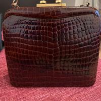 BORSA PELLE DI COCCODRILLO VINTAGE ANNI 50 60