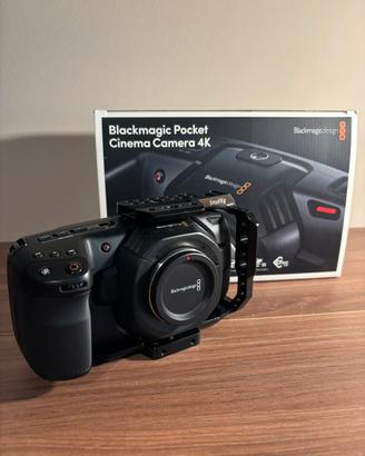 Blackmagic Pocket Cinema Camera 4k BPCC4K con cage