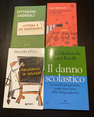 Lotto 4 Libri Saggistica Scuola e Pedagogia