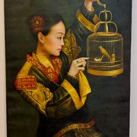 Quadro copia d’autore tecnica mista su tela 60x90