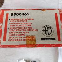 Terminale in acciaio scarico Alfa Romeo 145