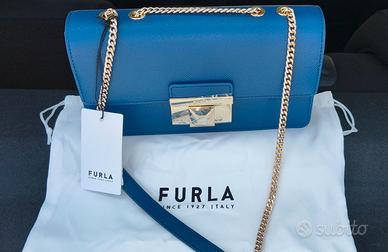 Borsa Furla nuova colore indigo