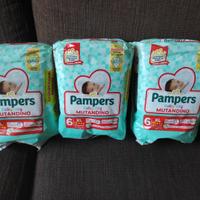46 pz Pannolini Pampers Baby-Dry Mutandino tg. 6