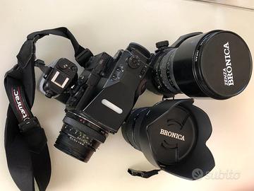 macchina fotografica Zzenza Bronica ETRsi e zoom