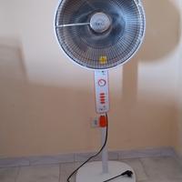 stufa al carbonio con piantana