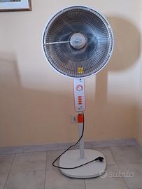 stufa al carbonio con piantana