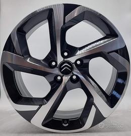 4 cerchi lega 5 c aircross 3008 5008 r18 lt3616