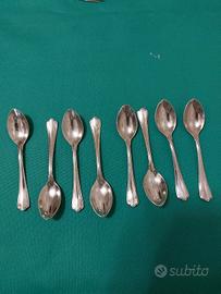 8 cucchiaini da caffè in silver plated 