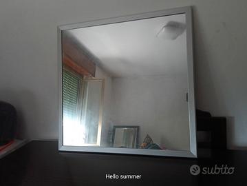 specchio in alluminio bagno