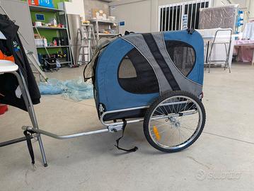 rimorchio cani bicicletta 