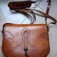 Borsa a tracolla in cuoio vintage