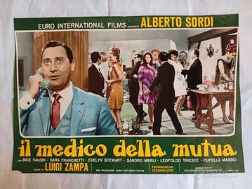 fotobusta del film IL MEDICO DELLA MUTUA, A. SORDI