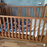 Lettino con mobile fasciatoio