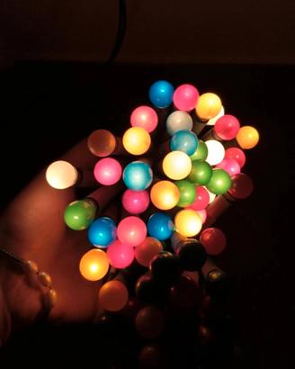 2 fili di luci di Natale vintage