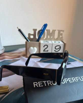 Retrosuperfuture Sagrado Nero Occhiale Sole Y2K