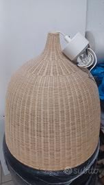 Lampadario vimini rattan Ikea