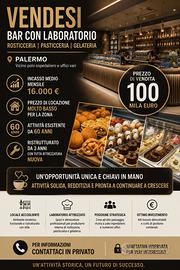 Bar con laboratorio.alto fatturato